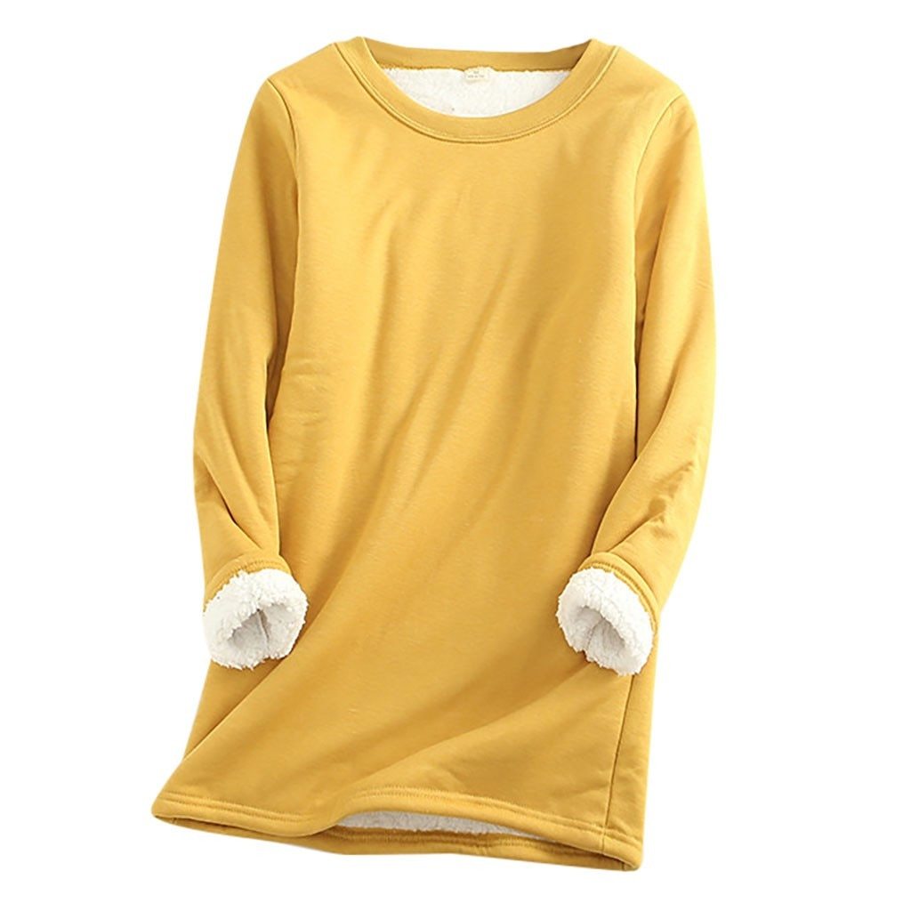 Sweat-shirts douillets doublés en polaire pour femmes