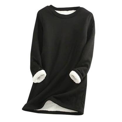 Sweat-shirts douillets doublés en polaire pour femmes