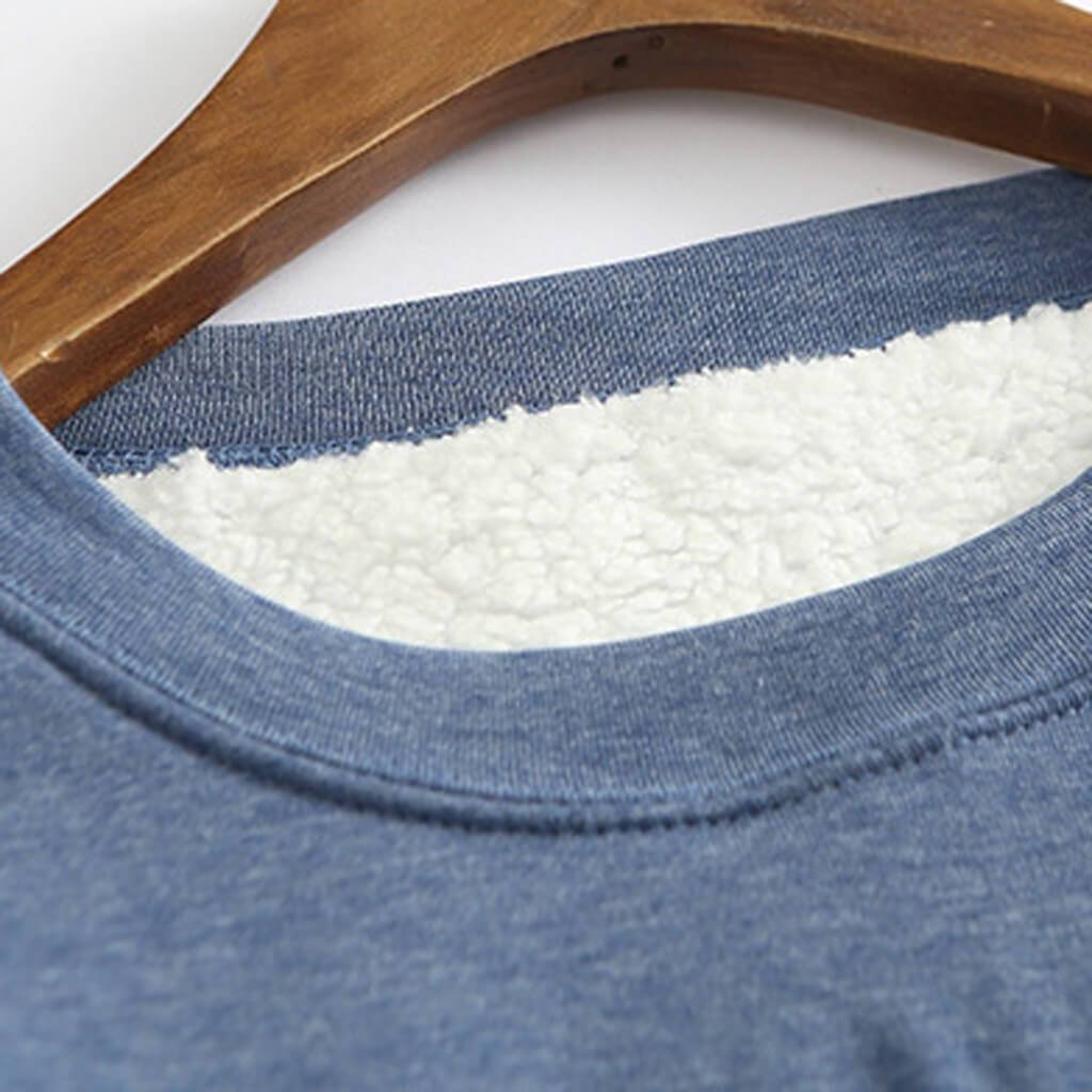 Sweat-shirts douillets doublés en polaire pour femmes