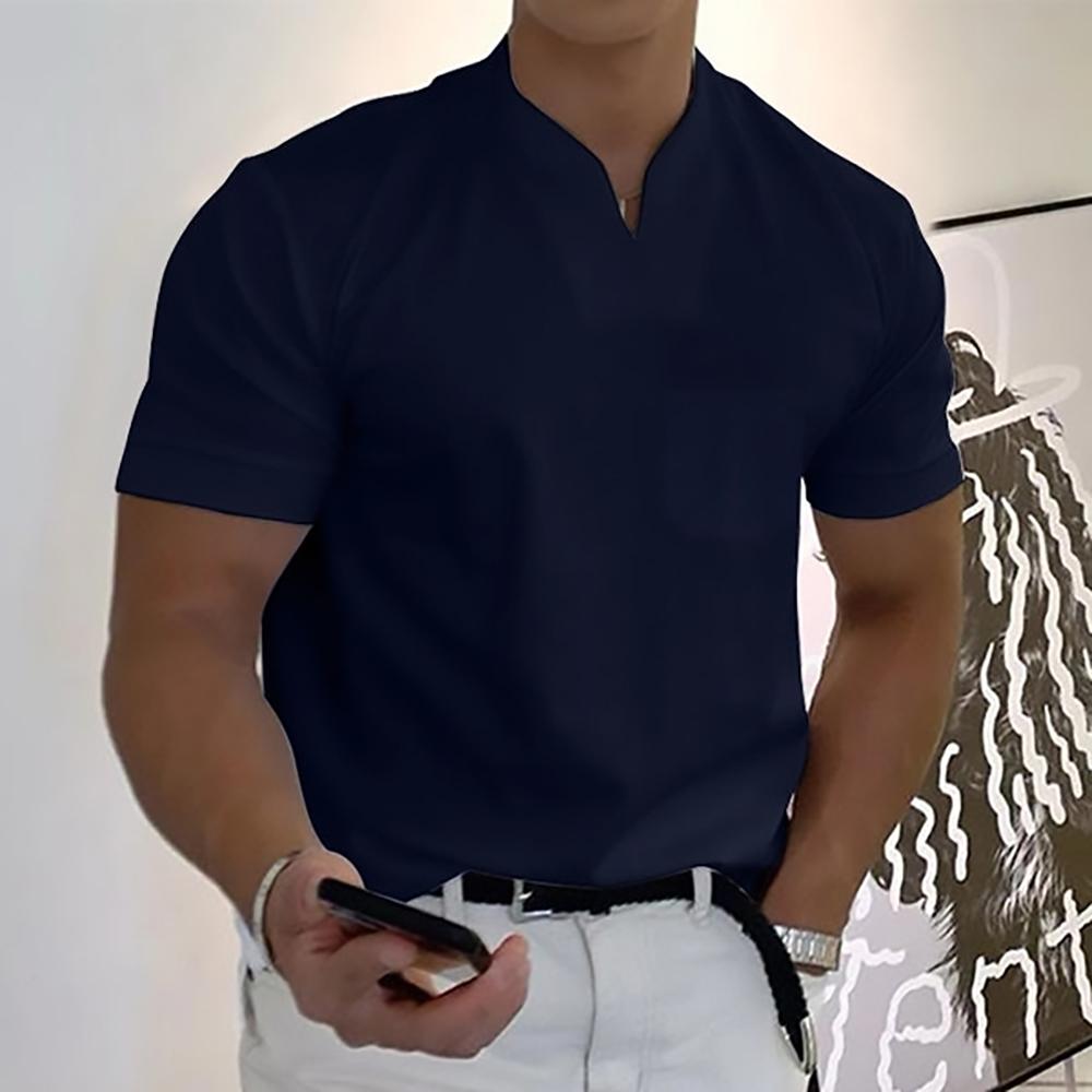 T-shirt à col officier pour homme