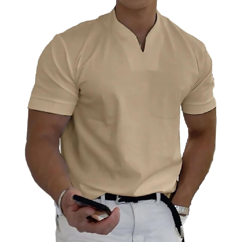 T-shirt à col officier pour homme
