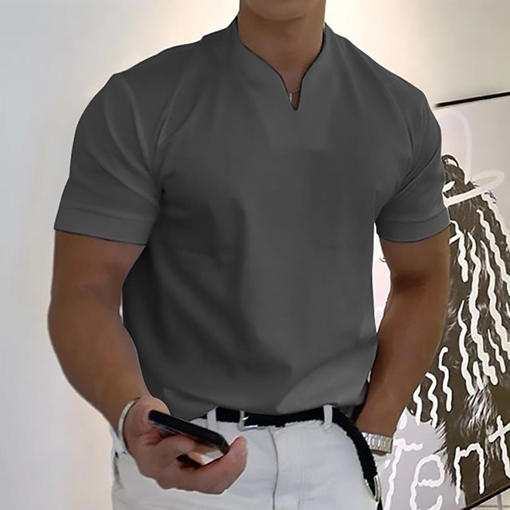 T-shirt à col officier pour homme