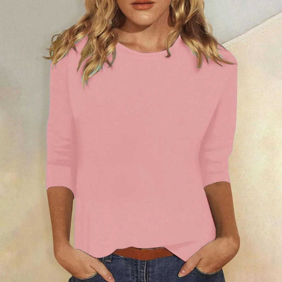 T-shirt femme à manches 3/4