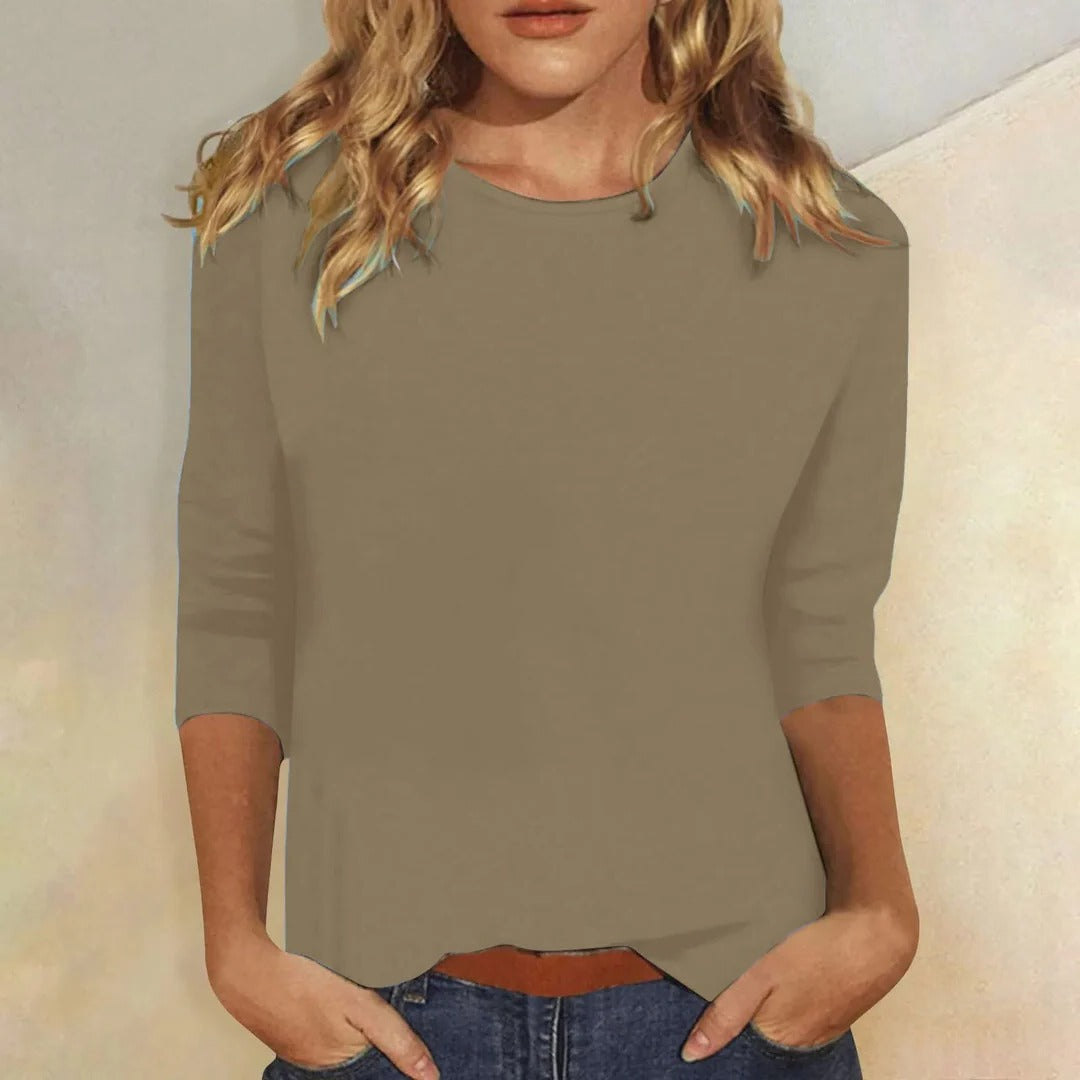 T-shirt femme à manches 3/4