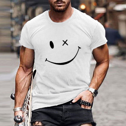 T-shirt homme à motif smiley