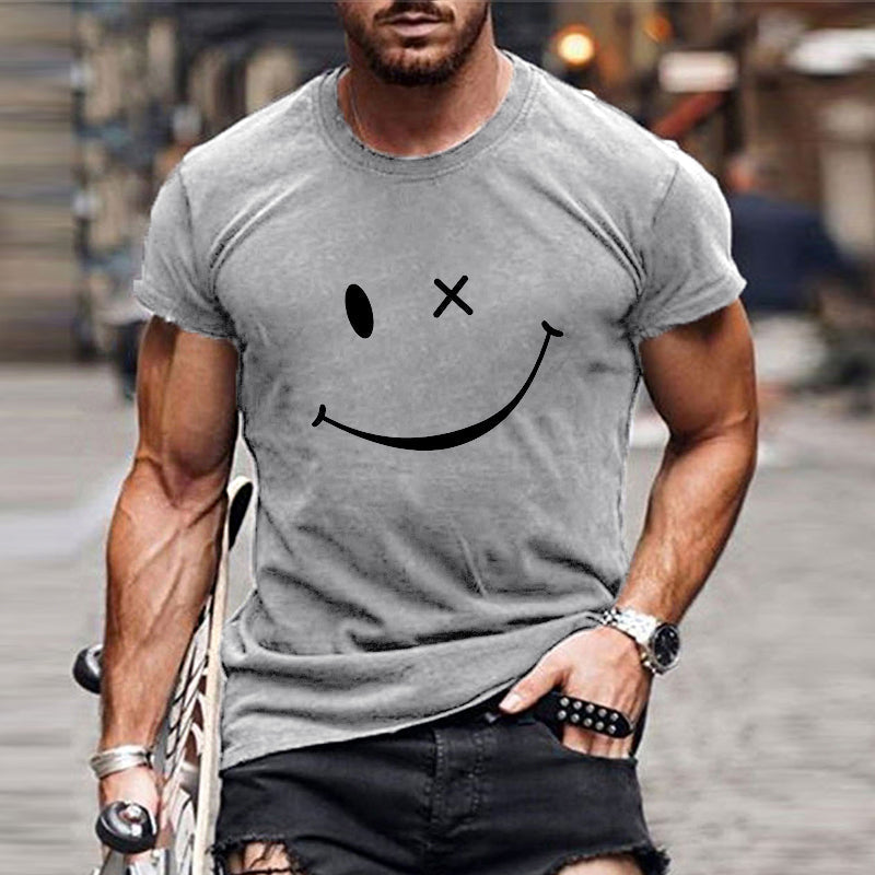 T-shirt homme à motif smiley