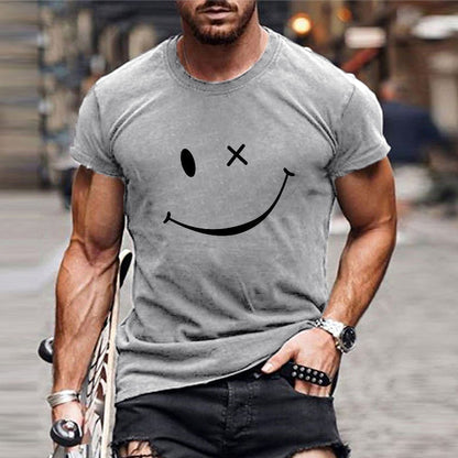 T-shirt homme à motif smiley