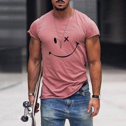 T-shirt homme à motif smiley
