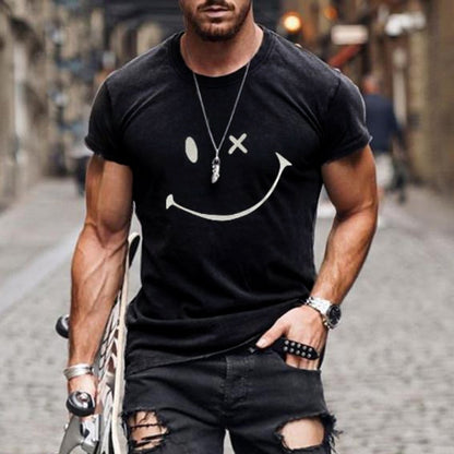T-shirt homme à motif smiley
