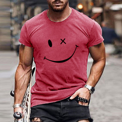 T-shirt homme à motif smiley