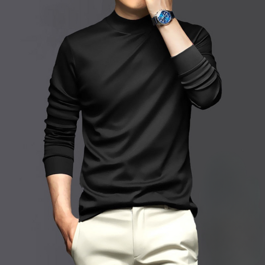 T-shirt pour homme à manches longues coupe slim