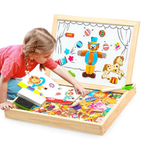 Tableau magnétique de dessin et de puzzles