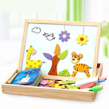 Tableau magnétique de dessin et de puzzles