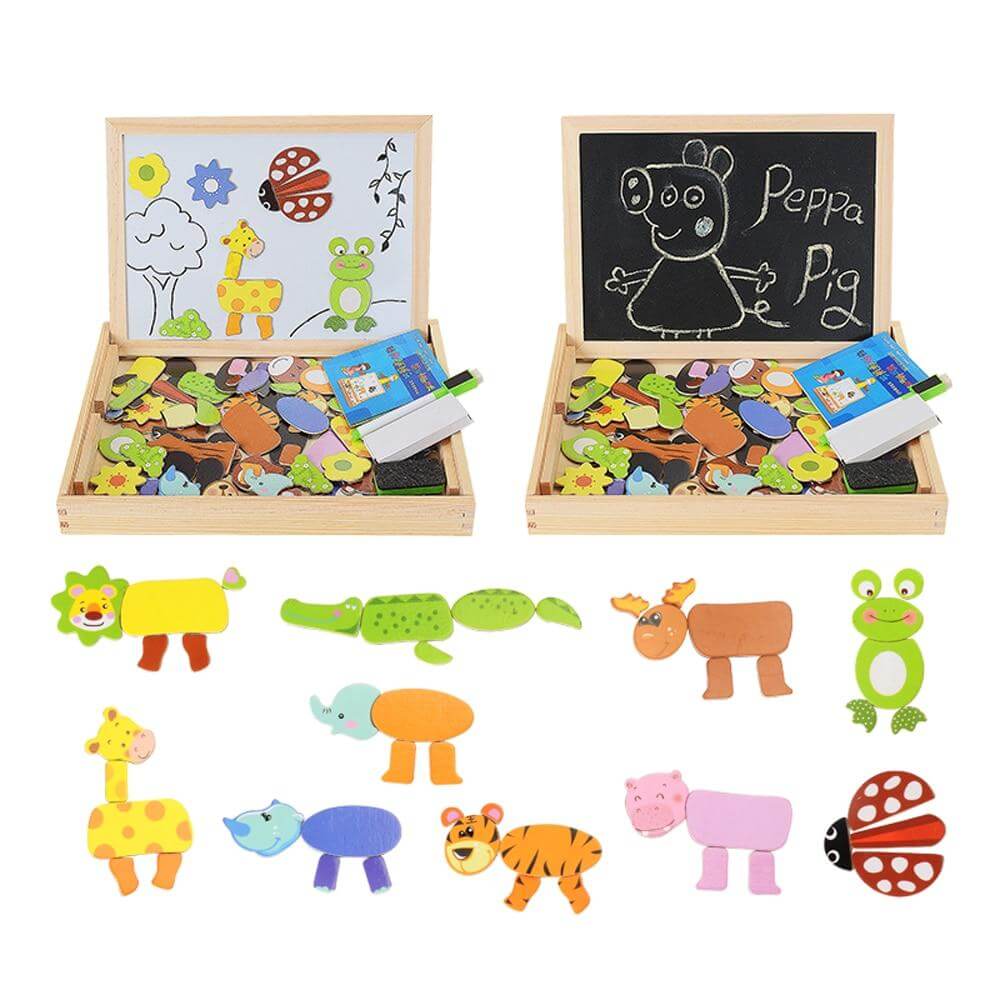 Tableau magnétique de dessin et de puzzles