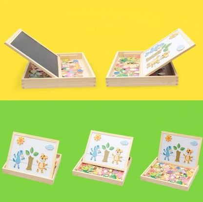 Tableau magnétique de dessin et de puzzles