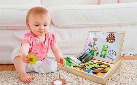 Tableau magnétique de dessin et de puzzles