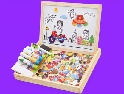 Tableau magnétique de dessin et de puzzles