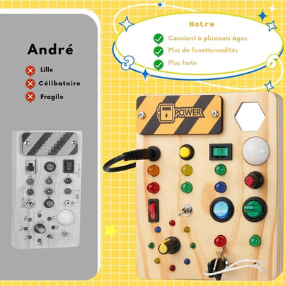 Tableau Montessori interactif pour tout-petits