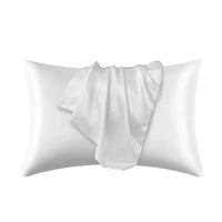 Taie d’oreiller 100 % soie de mûrier – tissu naturel et hypoallergénique qui prend soin de la peau et des cheveux, pour toute femme adepte du beauty sleep – idéale pour un repos stylé et une régénération luxueuse dans votre chambre