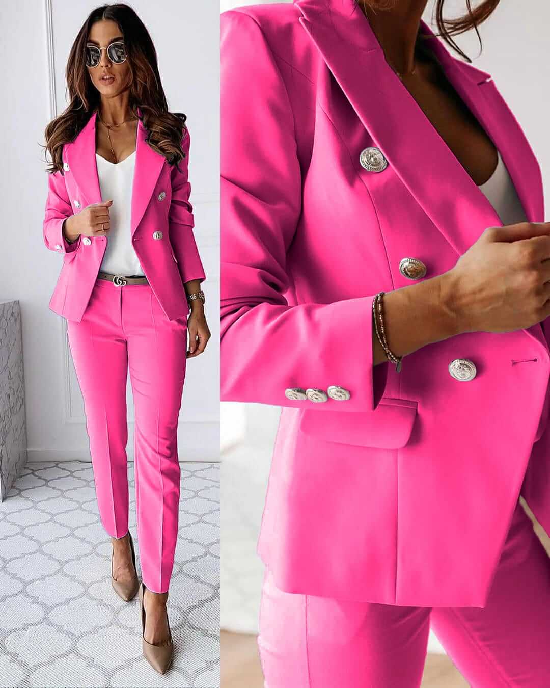 Tailleur pour femme - veste et pantalon cintrés élégants