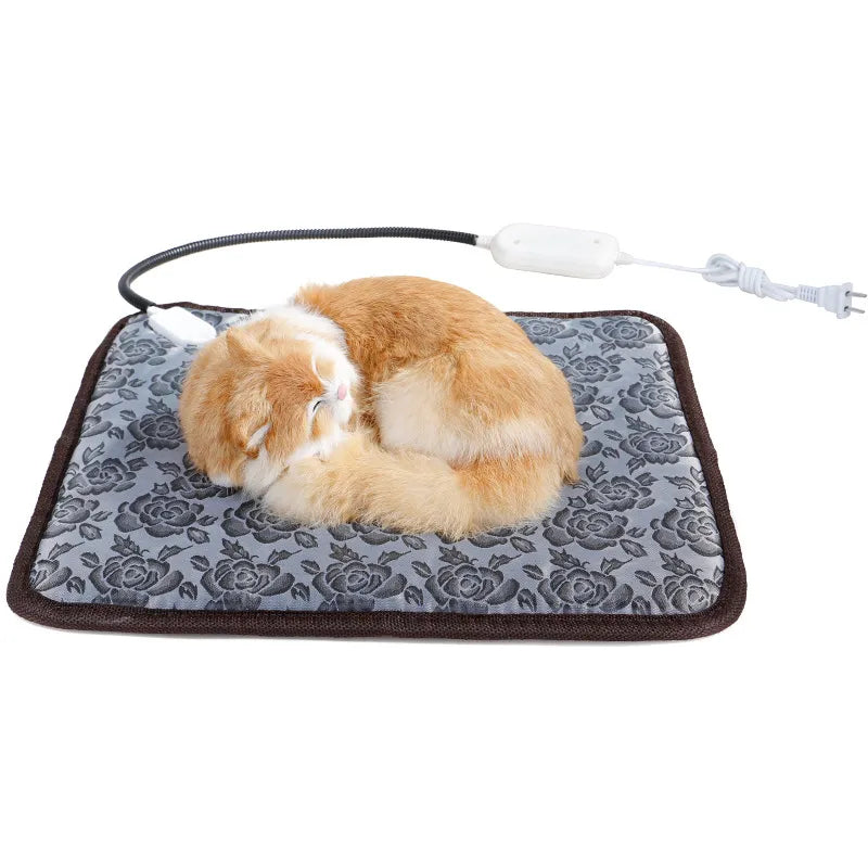 Tapis chauffant pour animaux à température réglable - imperméable et confortable