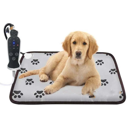 Tapis chauffant pour animaux à température réglable - imperméable et confortable