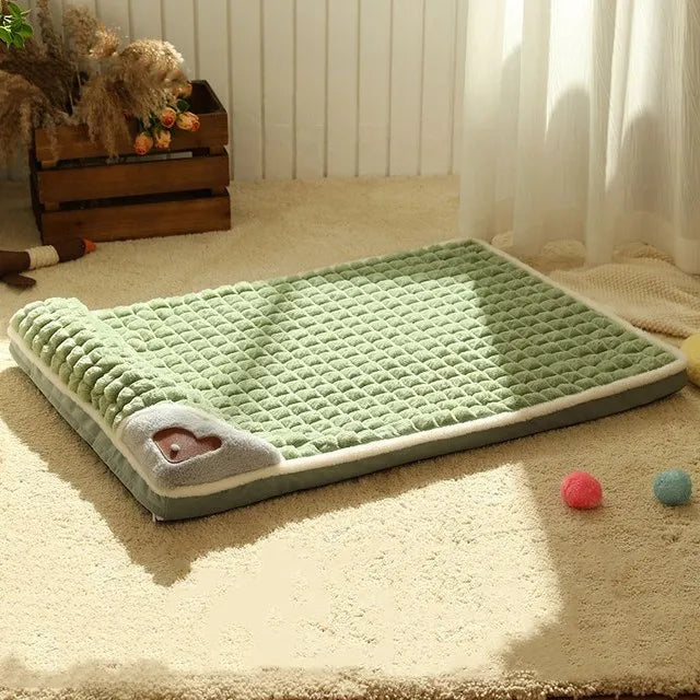 Tapis d’hiver de luxe pour chien - lit en peluche chaud pour chiens de petite et moyenne taille