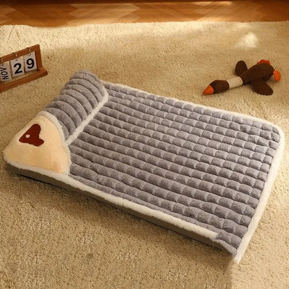 Tapis d’hiver de luxe pour chien - lit en peluche chaud pour chiens de petite et moyenne taille