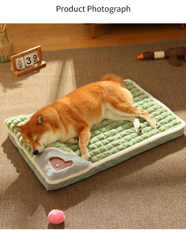 Tapis d’hiver de luxe pour chien - lit en peluche chaud pour chiens de petite et moyenne taille