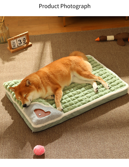 Tapis d’hiver de luxe pour chien - lit en peluche chaud pour chiens de petite et moyenne taille