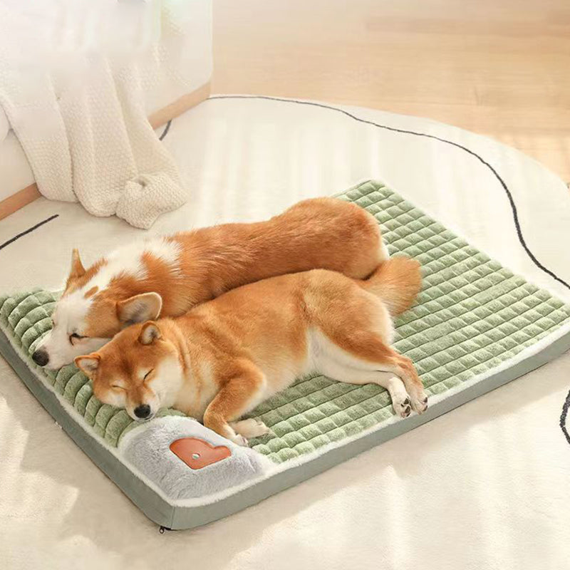 Tapis d’hiver de luxe pour chien - lit en peluche chaud pour chiens de petite et moyenne taille
