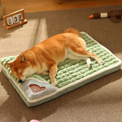 Tapis d’hiver de luxe pour chien - lit en peluche chaud pour chiens de petite et moyenne taille