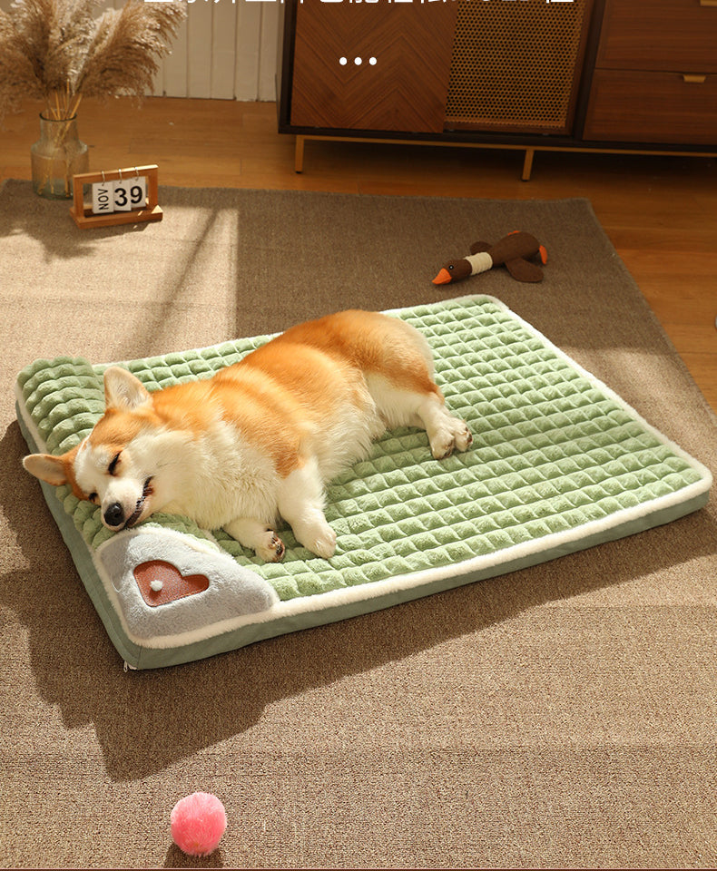 Tapis d’hiver de luxe pour chien - lit en peluche chaud pour chiens de petite et moyenne taille