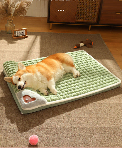 Tapis d’hiver de luxe pour chien - lit en peluche chaud pour chiens de petite et moyenne taille
