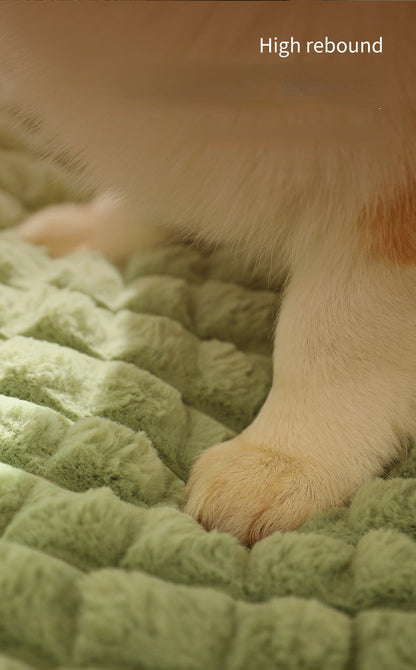 Tapis d’hiver de luxe pour chien - lit en peluche chaud pour chiens de petite et moyenne taille