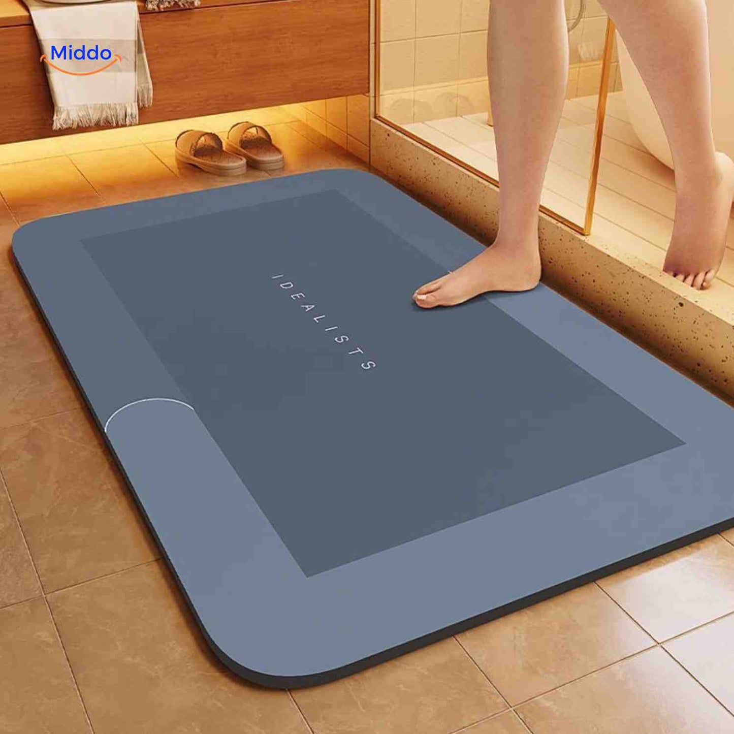 Tapis de bain | à séchage rapide, antidérapant et absorbant l’eau