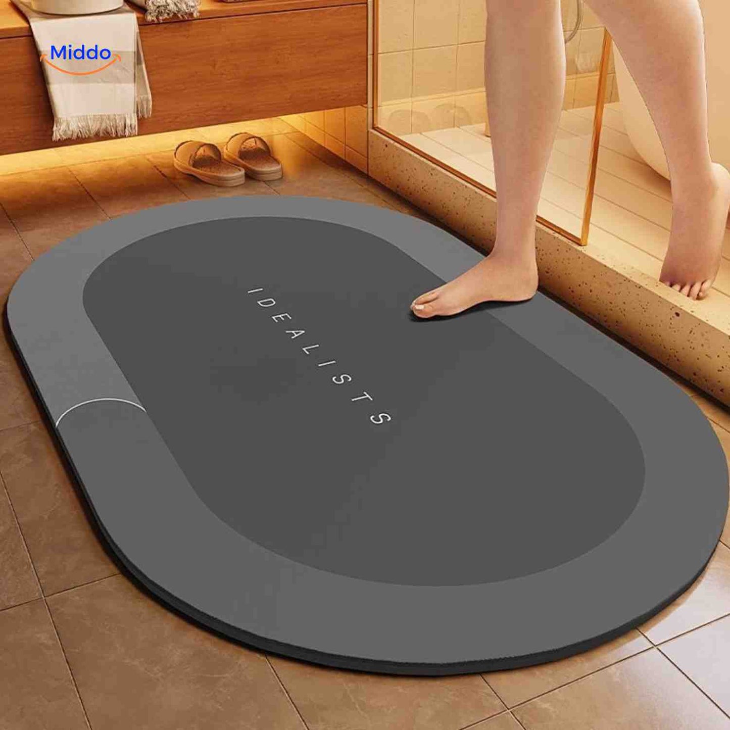 Tapis de bain | à séchage rapide, antidérapant et absorbant l’eau