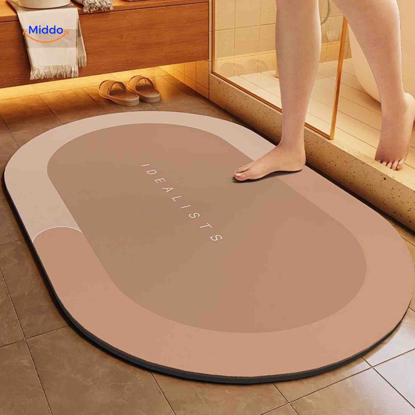 Tapis de bain | à séchage rapide, antidérapant et absorbant l’eau