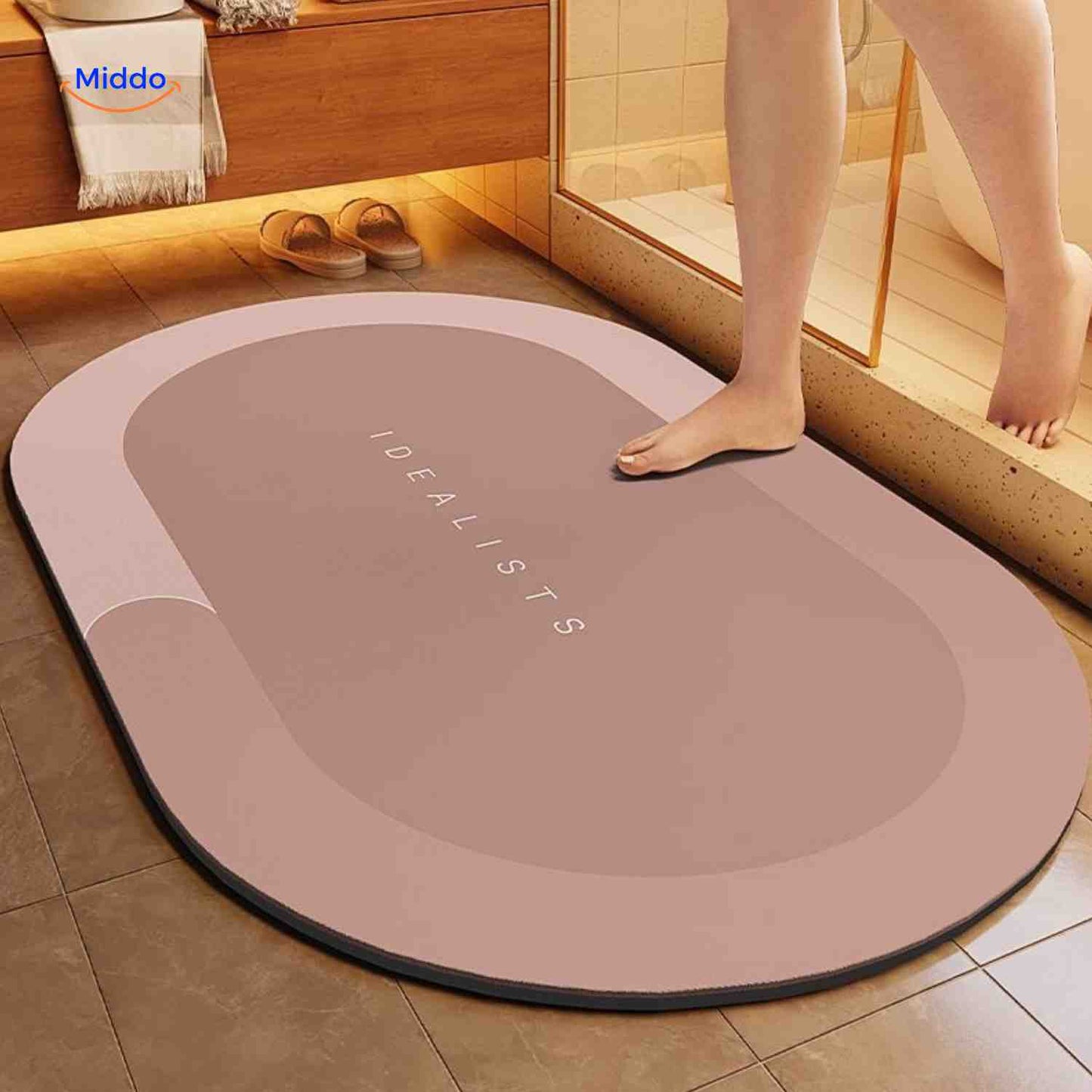 Tapis de bain | à séchage rapide, antidérapant et absorbant l’eau