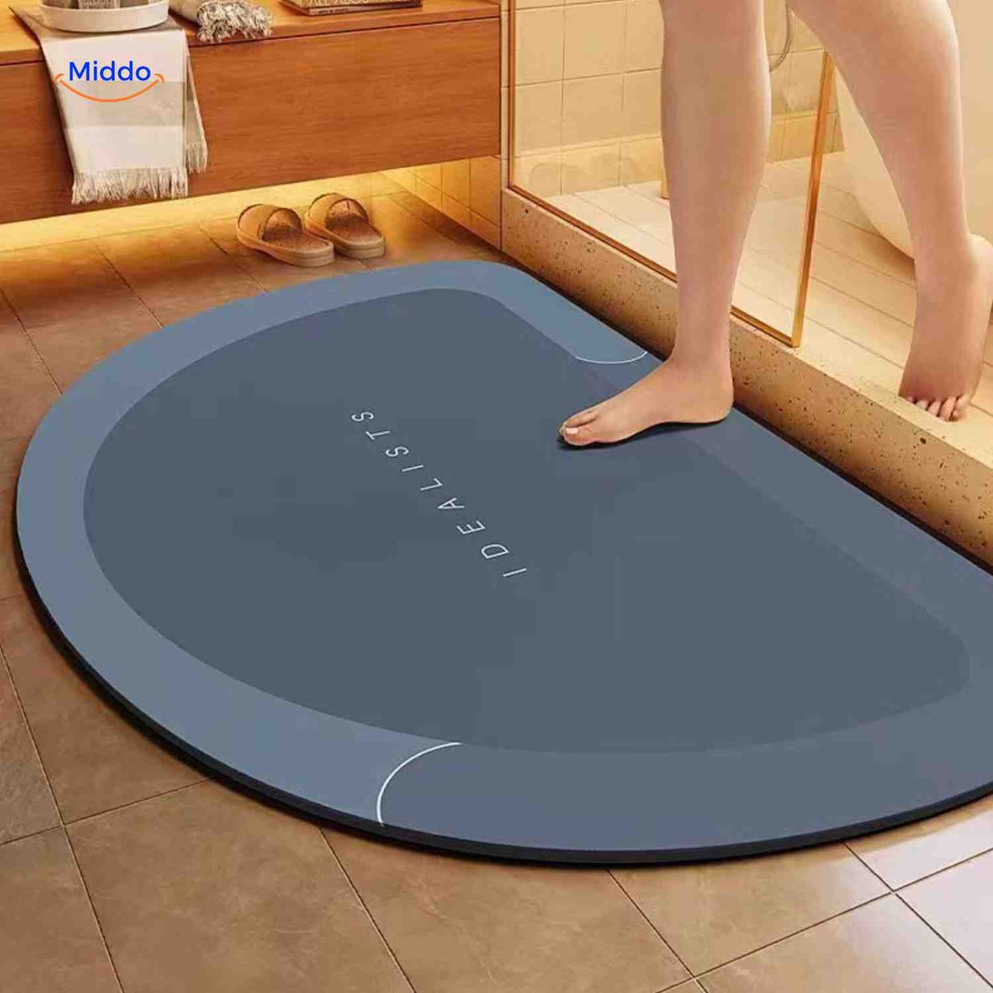 Tapis de bain | à séchage rapide, antidérapant et absorbant l’eau