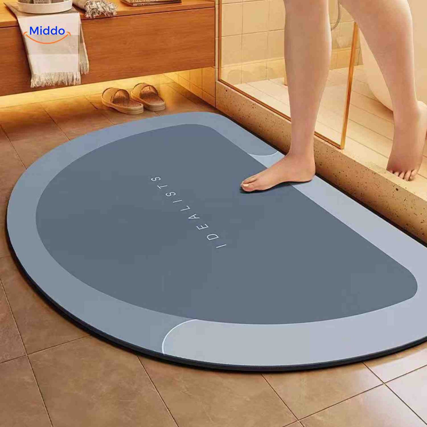 Tapis de bain | à séchage rapide, antidérapant et absorbant l’eau