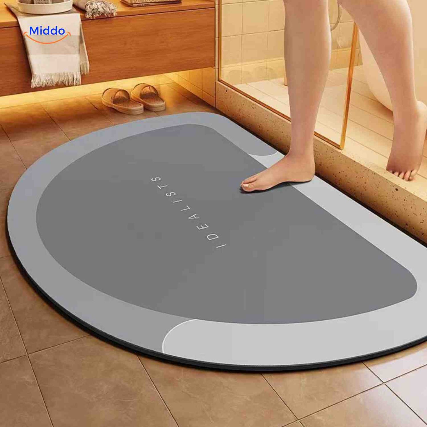 Tapis de bain | à séchage rapide, antidérapant et absorbant l’eau