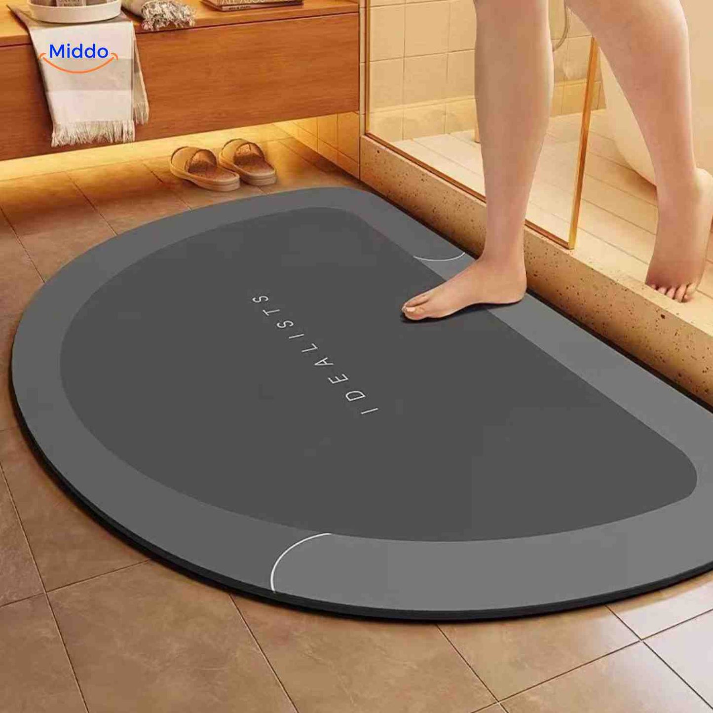 Tapis de bain | à séchage rapide, antidérapant et absorbant l’eau