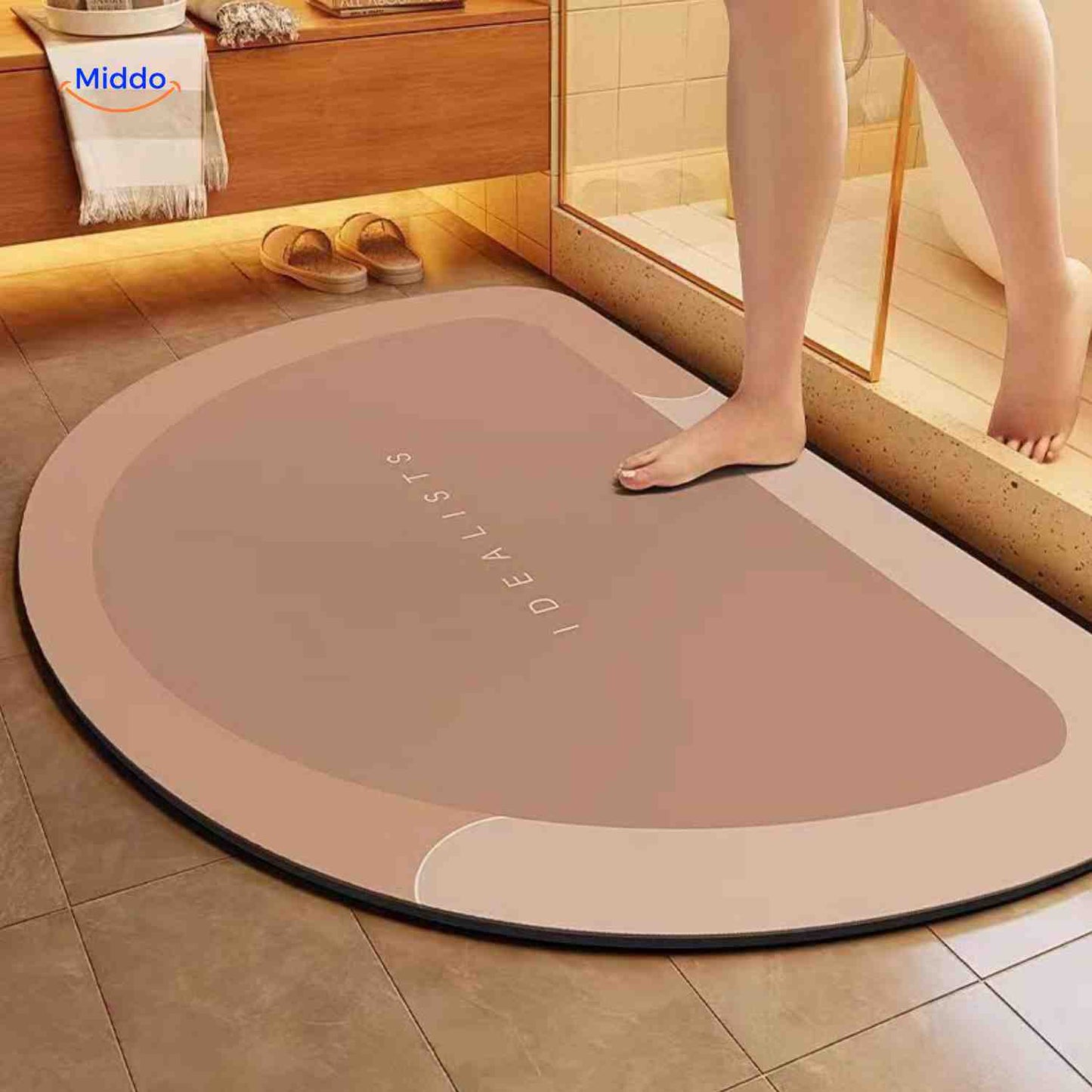 Tapis de bain | à séchage rapide, antidérapant et absorbant l’eau