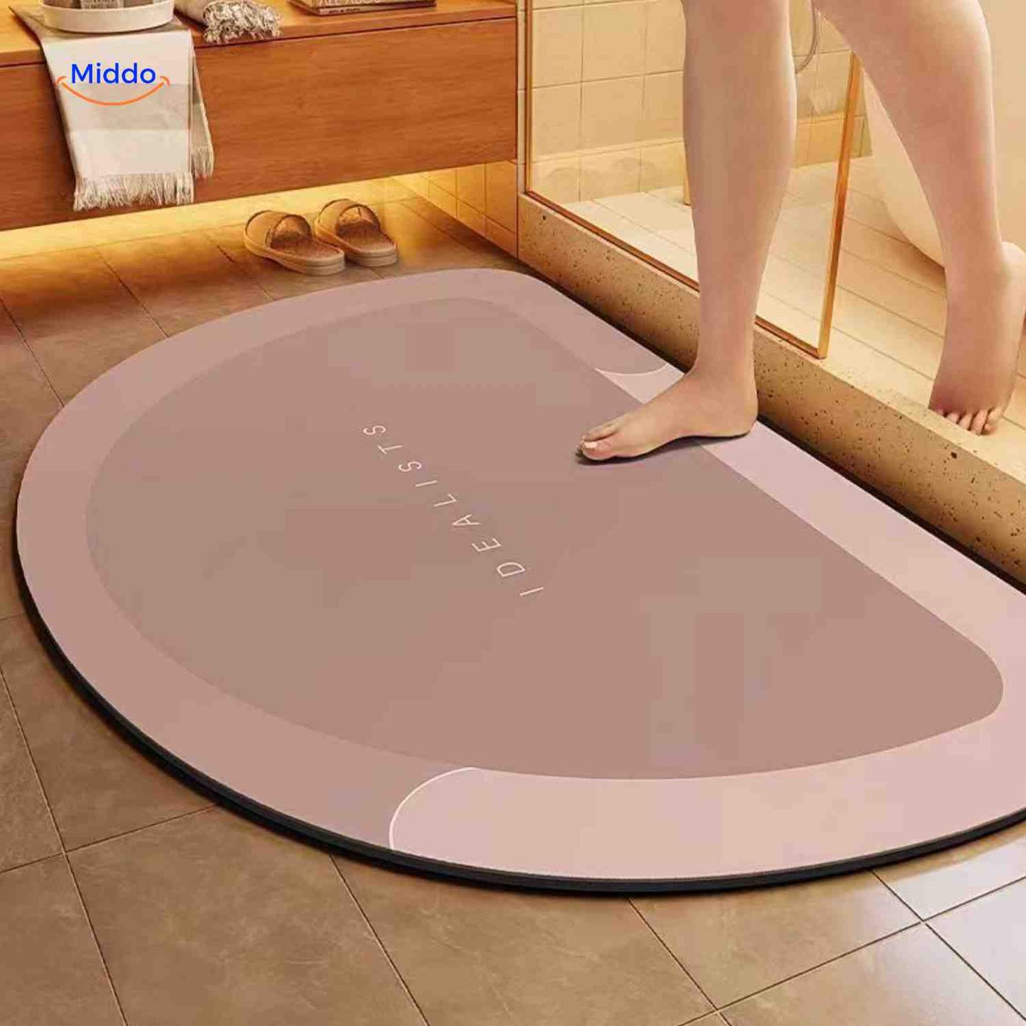 Tapis de bain | à séchage rapide, antidérapant et absorbant l’eau