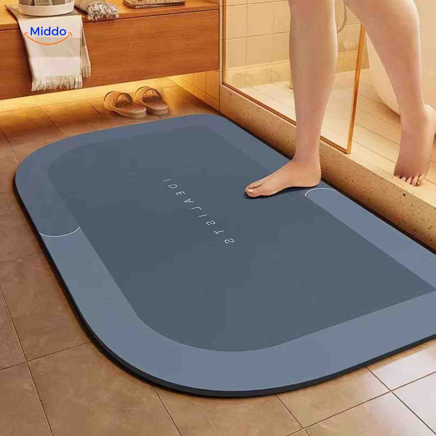 Tapis de bain | à séchage rapide, antidérapant et absorbant l’eau