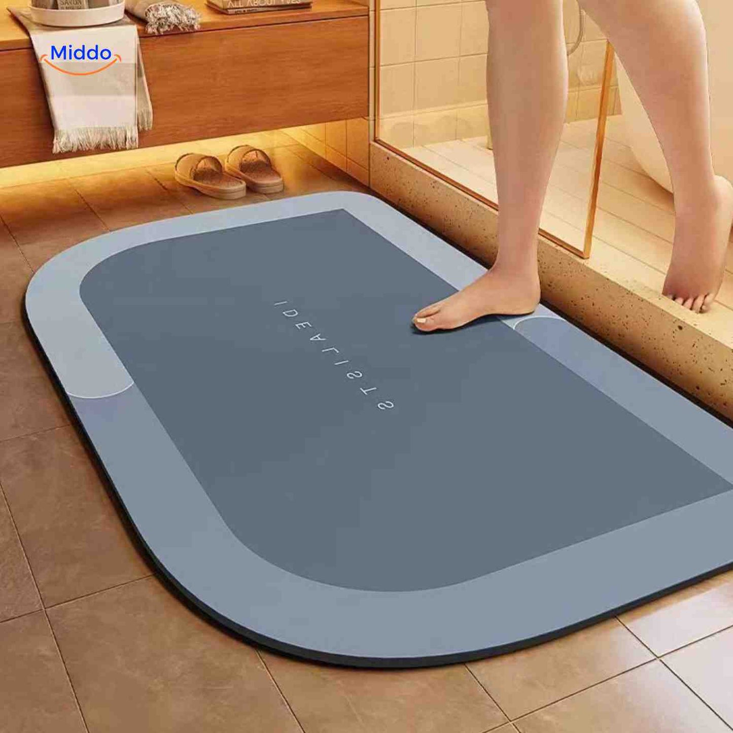 Tapis de bain | à séchage rapide, antidérapant et absorbant l’eau