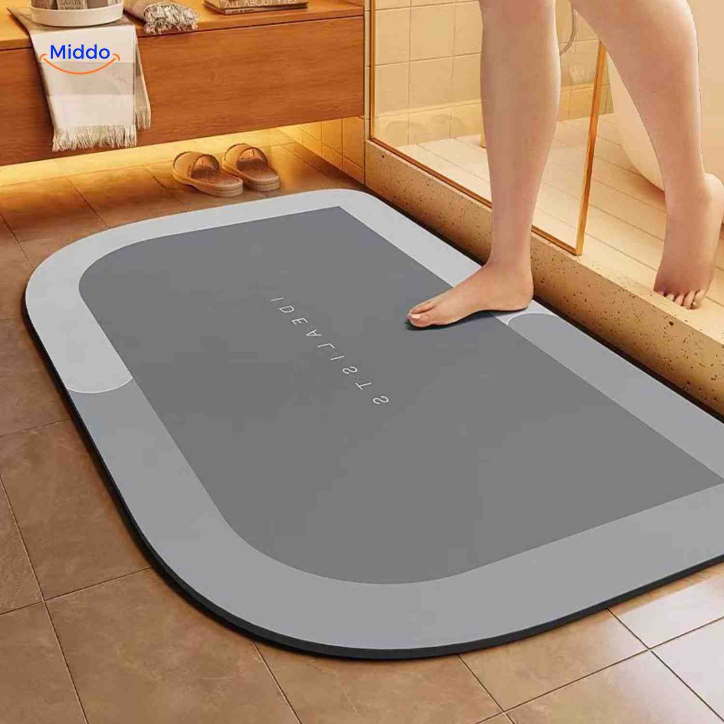 Tapis de bain | à séchage rapide, antidérapant et absorbant l’eau