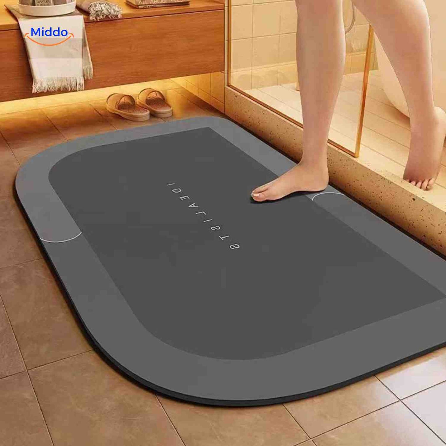 Tapis de bain | à séchage rapide, antidérapant et absorbant l’eau