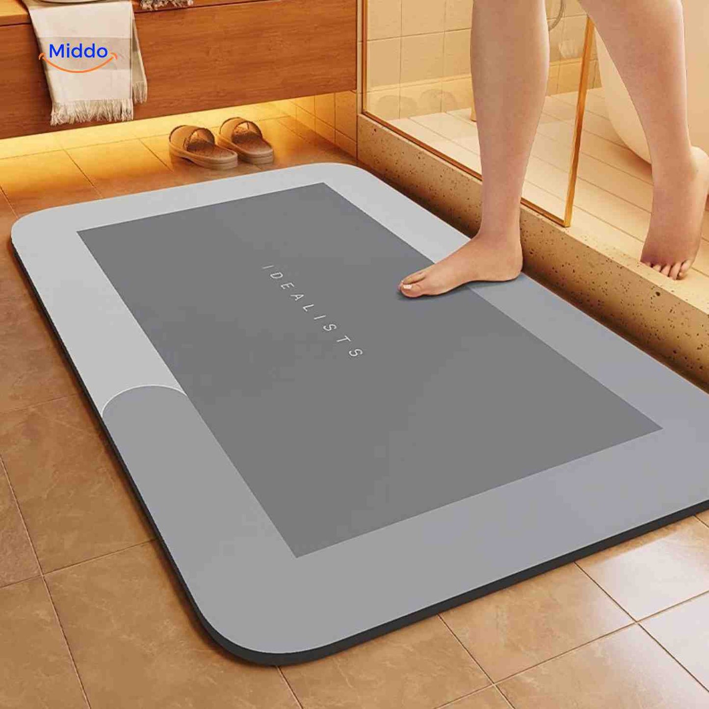 Tapis de bain | à séchage rapide, antidérapant et absorbant l’eau